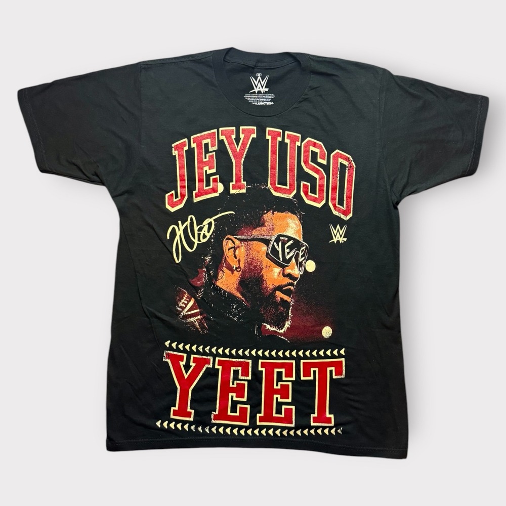 WWE Jey Uso Yeet Graphic T-Shirt Mens Medium Black Ripple Junction Hot Topic